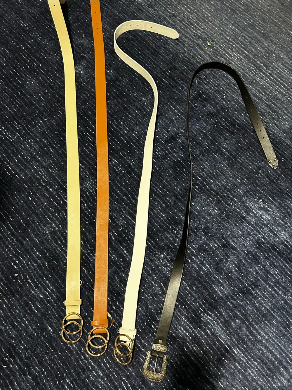 Classic Leather Belt bundle - Black, Cream, Tan, Brown